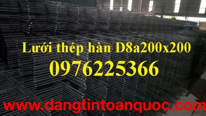 Lưới thép hàn đổ sàn bê tông D8A200x200