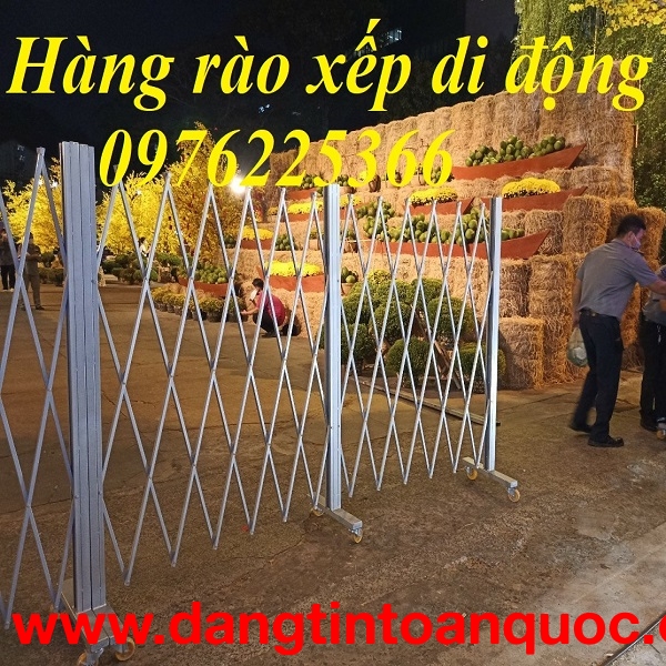 Hàng rào xếp gọn di động , hàng rào di động , hàng rào xếp chữ T