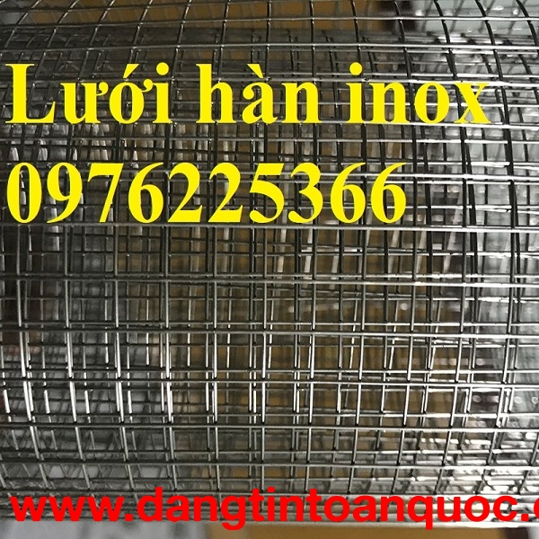 Lưới hàn inox ô 12x12 sợi 1ly 