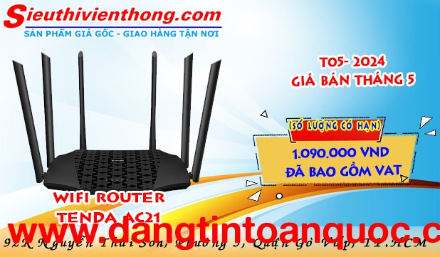 Săn Ngay WiFi Router TENDA AC21