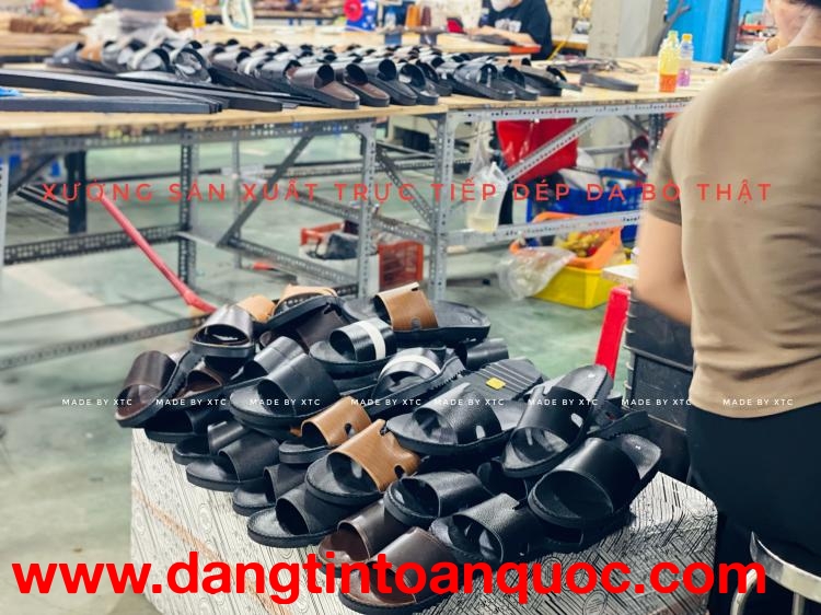 Sản xuất giày dép da bò tận xưởng giá tốt cạnh tranh