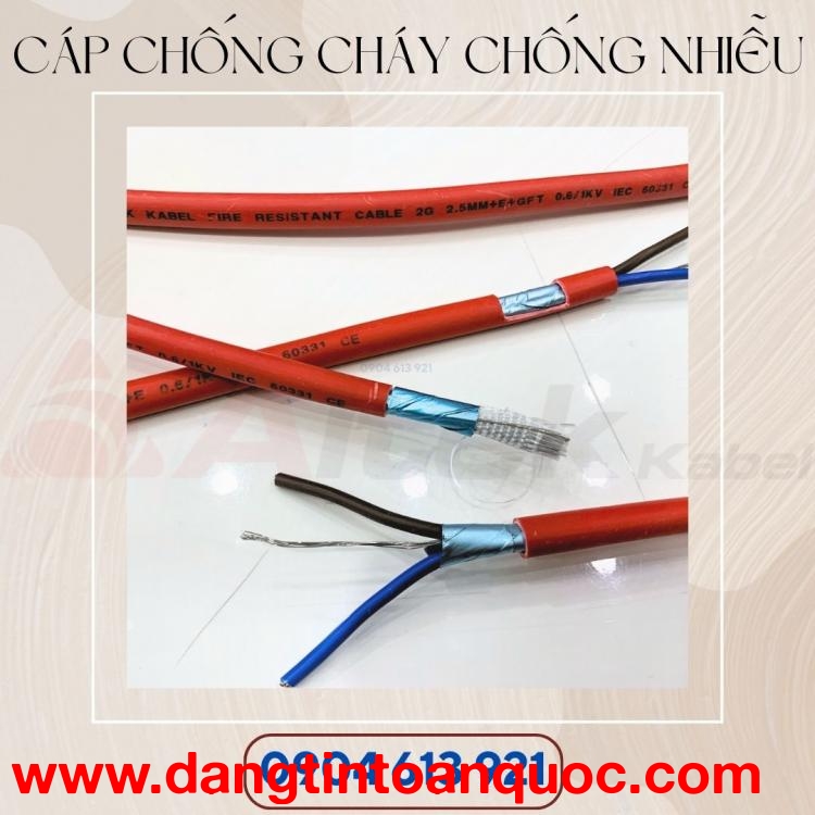  Cáp tín hiệu báo cháy 2x1.5mm2 vỏ LSZH chống cháy Altek Kabel