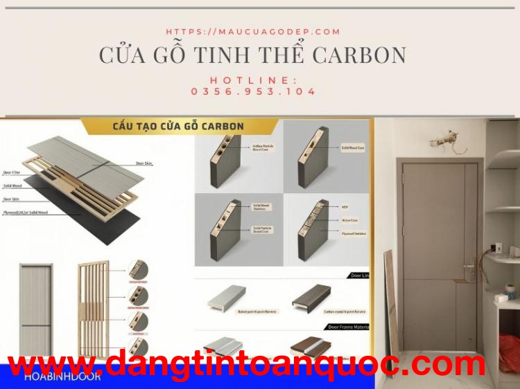 Báo giá cửa gỗ tinh thể Carbon tại Vũng Tàu