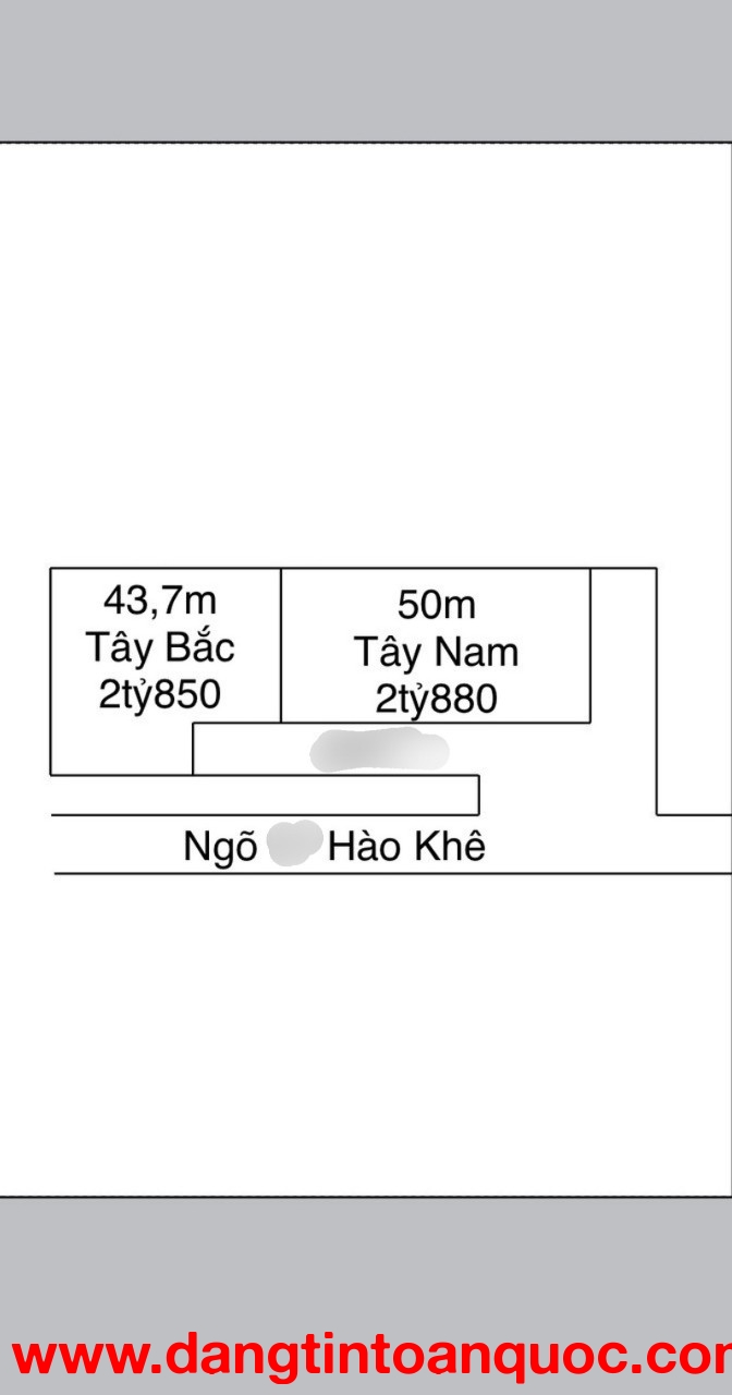 Bán nhà Hào Khê - Quán Nam, 50m 3 tầng mới tinh GIÁ 2.88 tỉ, ngõ thông Lạch Tray