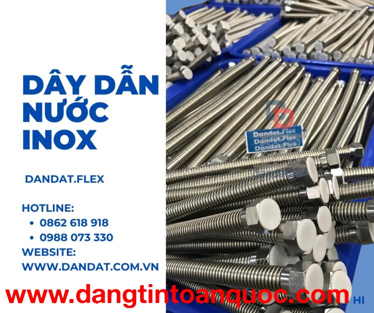 Dây Dẫn Nước Chịu Nhiệt Cho Bình Nóng Lạnh Inox 304 – Dandat.Flex