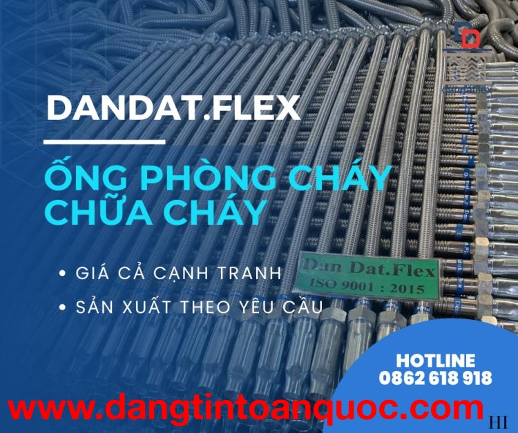 Ống Mềm Inox Chữa Cháy | Fire Sprinkler Flexible Hose Đạt Tiêu Chuẩn quốc tế