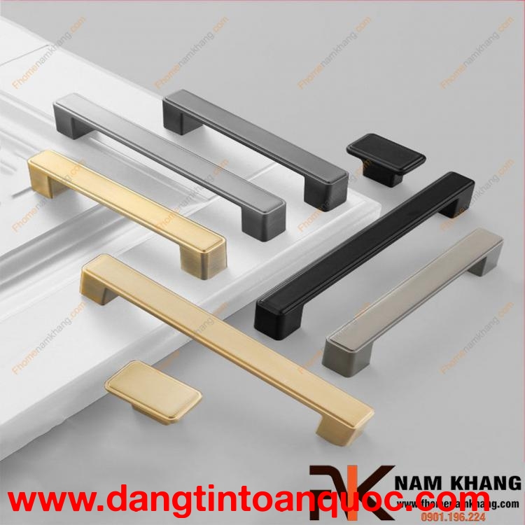 Tay nắm tủ hợp kim thanh vuông NK026 | F-Home NamKhang