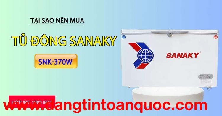 Vì sao nên mua tủ đông Sanaky SNK-370W
