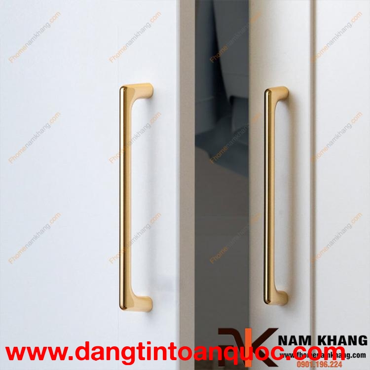 Tay nắm tủ dạng thanh tròn màu vàng NK211-V | F-Home NamKhang