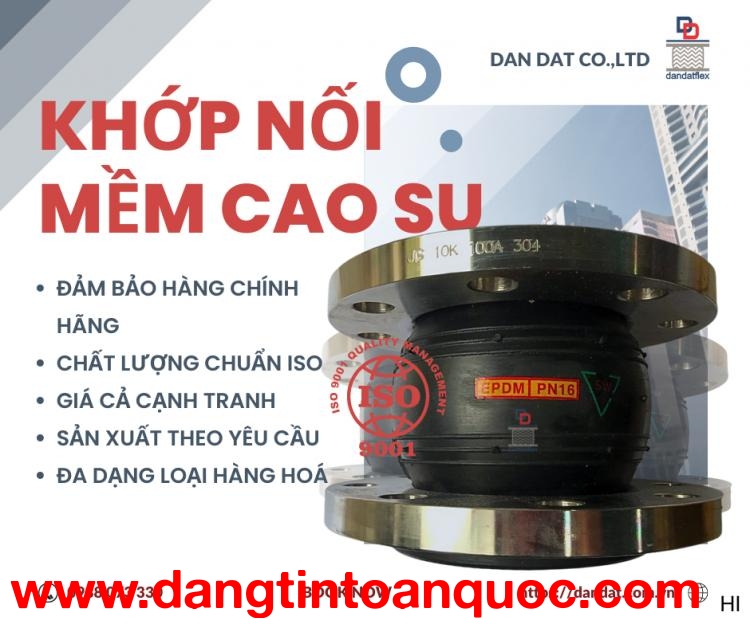 Khớp Nối Mềm Cao Su Mặt Bích: Đặc Điểm và Ứng Dụng