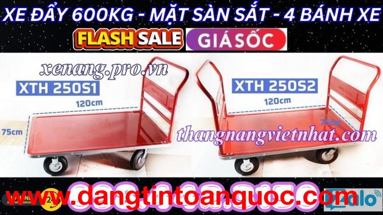 Xe đẩy hàng 600kg XTH250S1 - XTH250S2