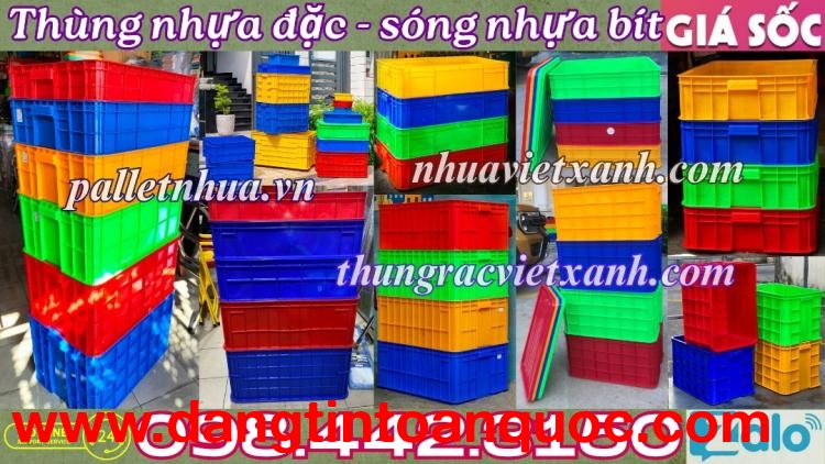 Sóng nhựa đặc - Thùng nhựa bít