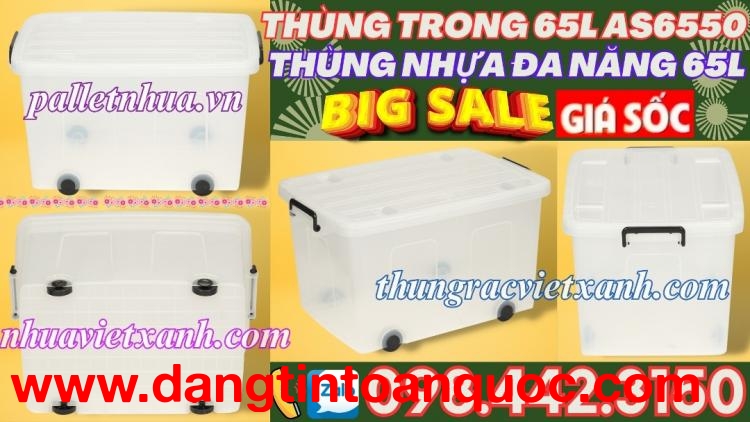 Thùng trong 65 lít AS6550