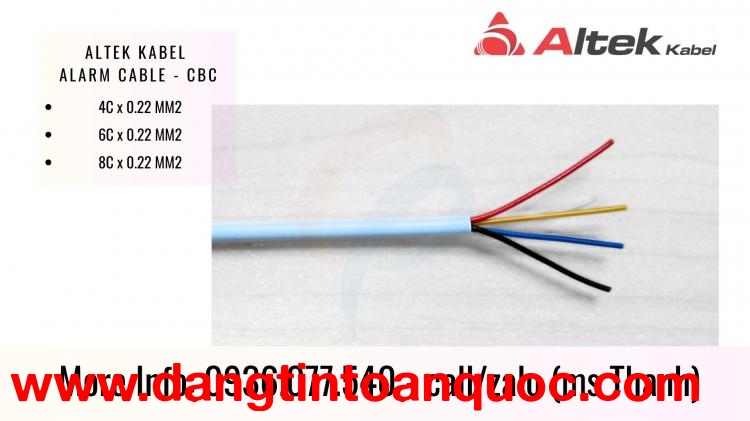 Cáp báo cháy 4 x 0.22 mm2 - Cáp tín hiệu Altek Kabel - Alarm cable