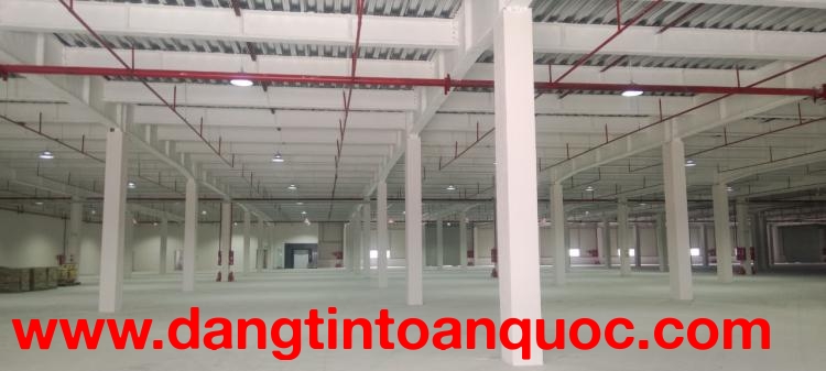 Cho thuê nhà xưởng 6.300m2 Khu CN Yên Phong – Bắc Ninh, PCCC tự động