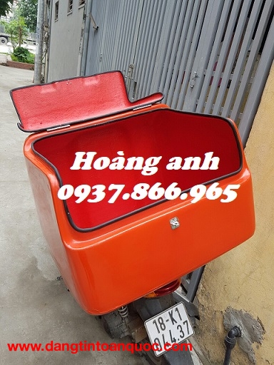 Thùng chở hàng sau xe máy giá tại xưởng, xưởng sản xuất thùng chở hàng tại hà nội, t