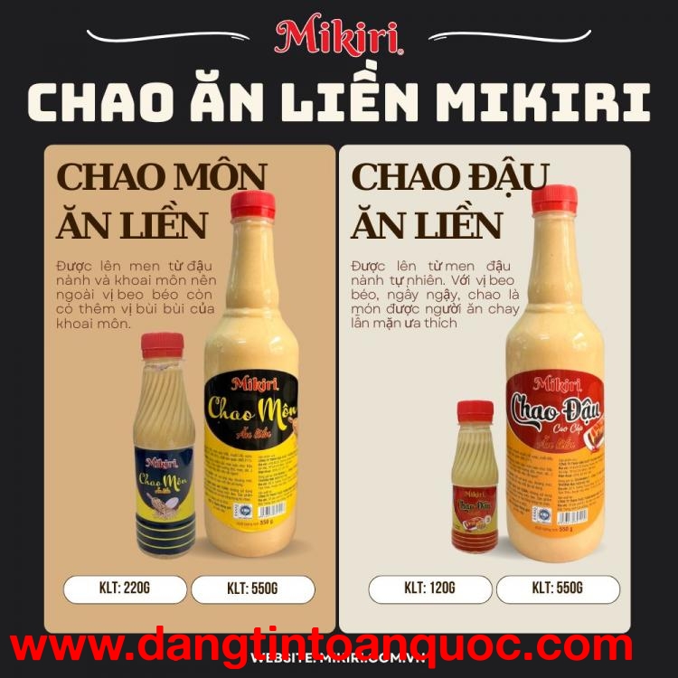 Tiện Hơn Với Chao Ăn Liền Mikiri