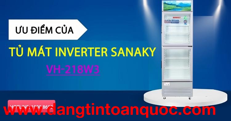 Điểm cộng của tủ mát Inverter Sanaky VH-218W3