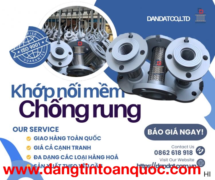 Khớp Nối Mềm Chống Rung| Khớp Nối Chống Rung Inox 304 Và Inox 316