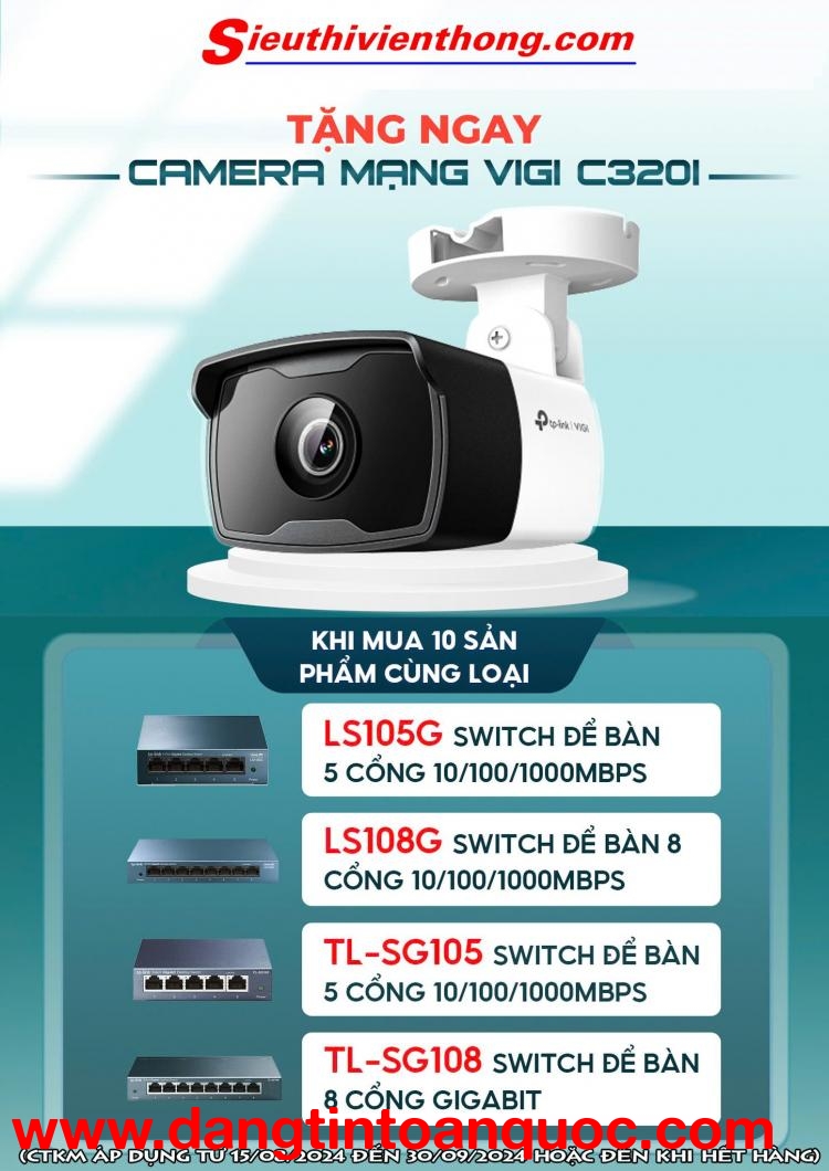 Combo hoàn hảo: Switch + Camera miễn phí, chỉ có tại Viễn Thông Á Châu!