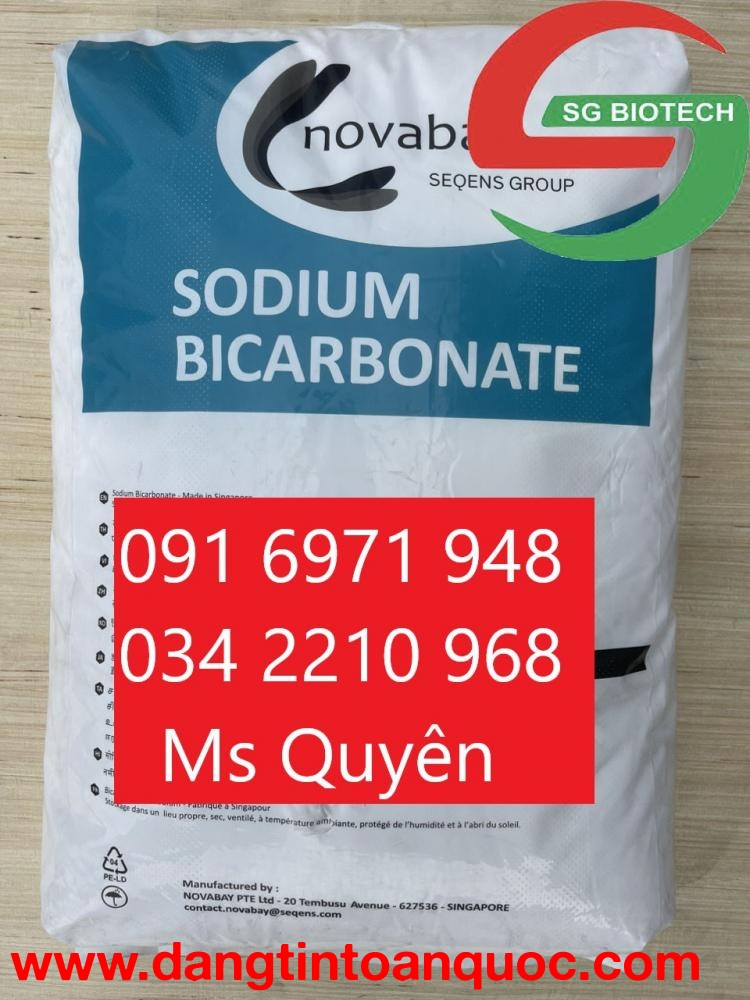 Mua bán sodium bicarbonate NaHCO3 99% hàng NOVABAY Pháp 