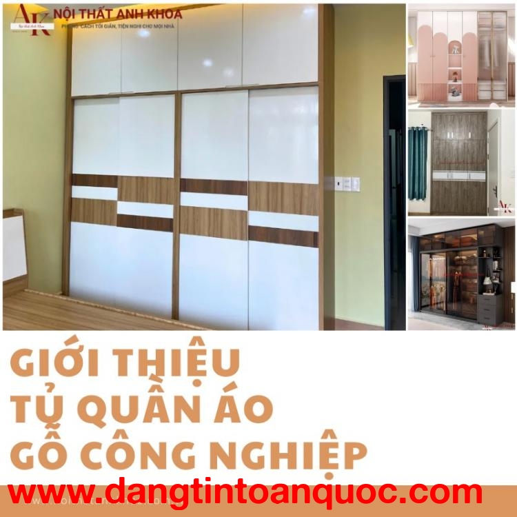 Giới thiệu về tủ quần áo gỗ công nghiệp