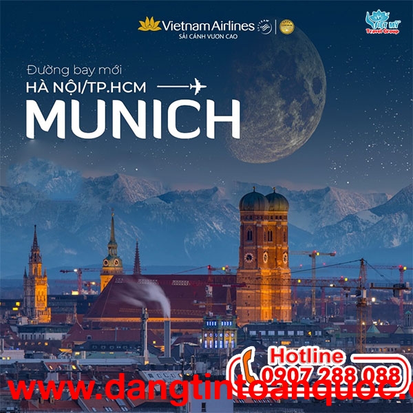 VNA ưu đãi mừng đường bay mới Hà Nội/TP. HCM đến Munich