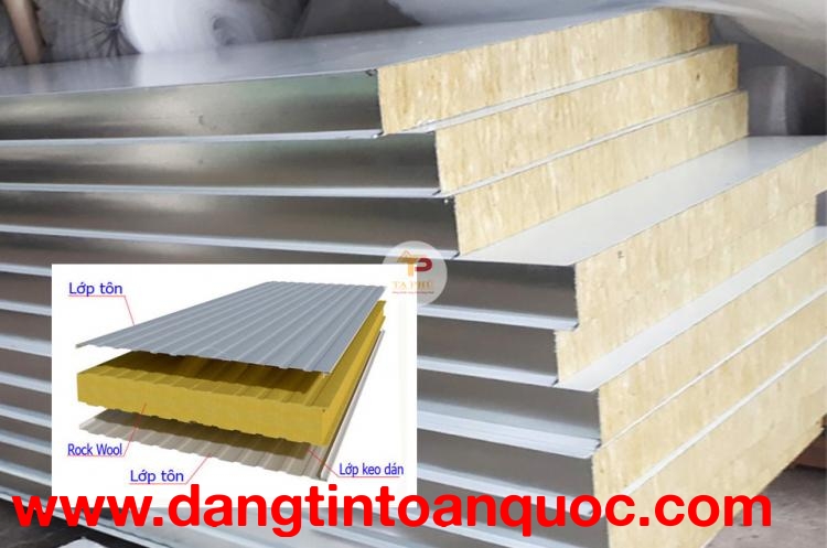 Tấm panel rockwool chống cháy cách âm cách nhiệt