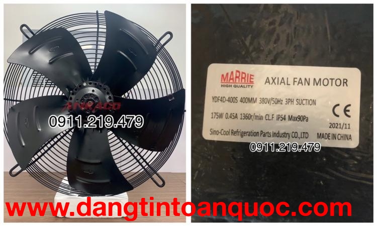 0947459479 thay quạt dàn kho lạnh,quạt dàn nóng cụm máy nén YWF4D-400S tại quận 5