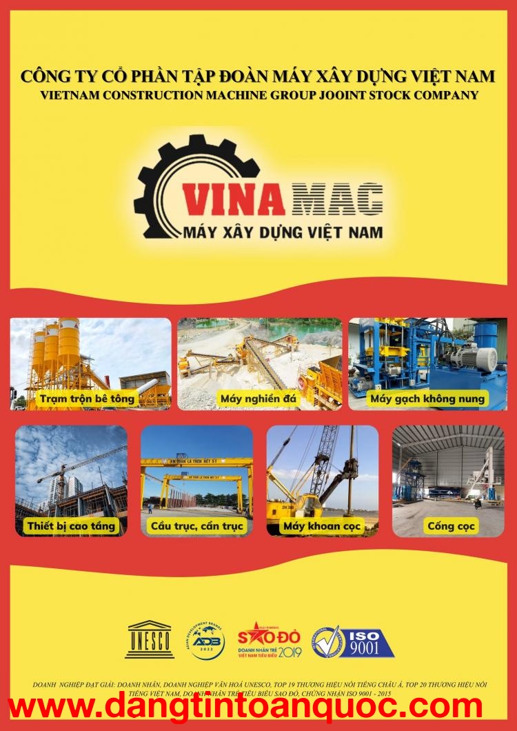 CÔNG TY TNHH ĐẦU TƯ MÁY XÂY DỰNG VIỆT NAM VINAMAC 9001:2015 