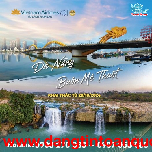 Vietnam Airlines khai thác trở lại đường bay Đà Nẵng – Buôn Ma Thuột