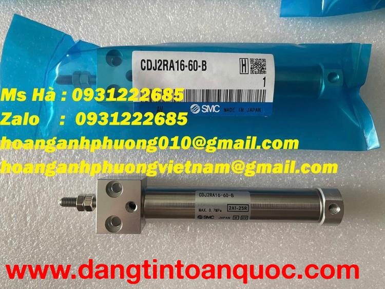 CDJ2RA16-60-B SMC | Xy lanh thân tròn hàng tốt | giá ưu đãi hiện nay 