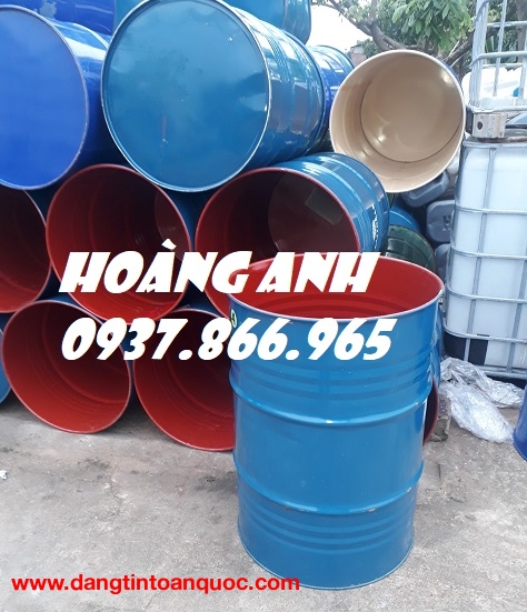 phuy sắt cũ độ mới 80%, phuy sắt cũ tái sử dụng, thùng phi tại long biên, phi, phuy sắt