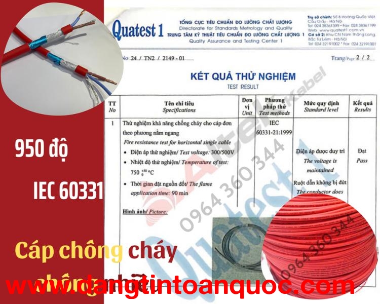 Cáp chống cháy chống nhiễu Altek Kabel - 750 độ 90 phút