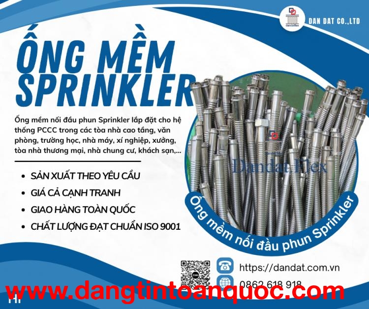 Ống Mềm Sprinkler, Khớp nối mềm PCCC – Giải Pháp Linh Hoạt Cho Hệ Thống Phòng Cháy Chữa Cháy