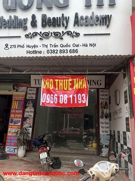 Cho thuê nhà Phố huyện Quốc Oai, kinh doanh tốt