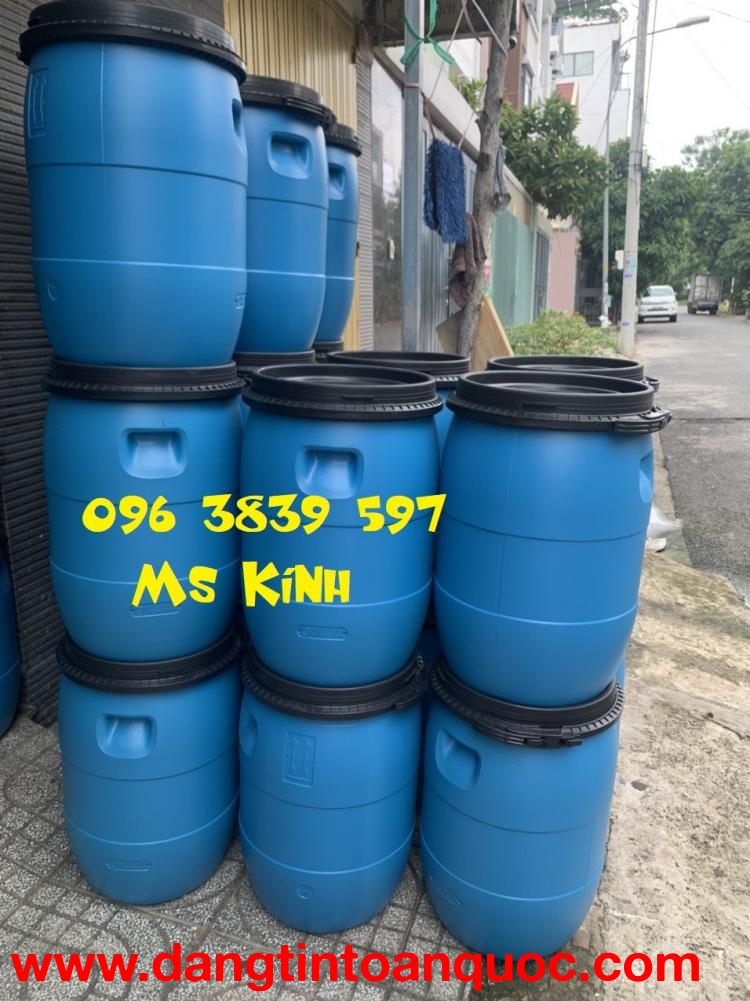 Thùng phuy nhựa giá sỉ tốt, phuy nhựa 50L, 120L, 220L