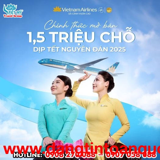 Chính thức mở bán vé máy bay Tết 2025