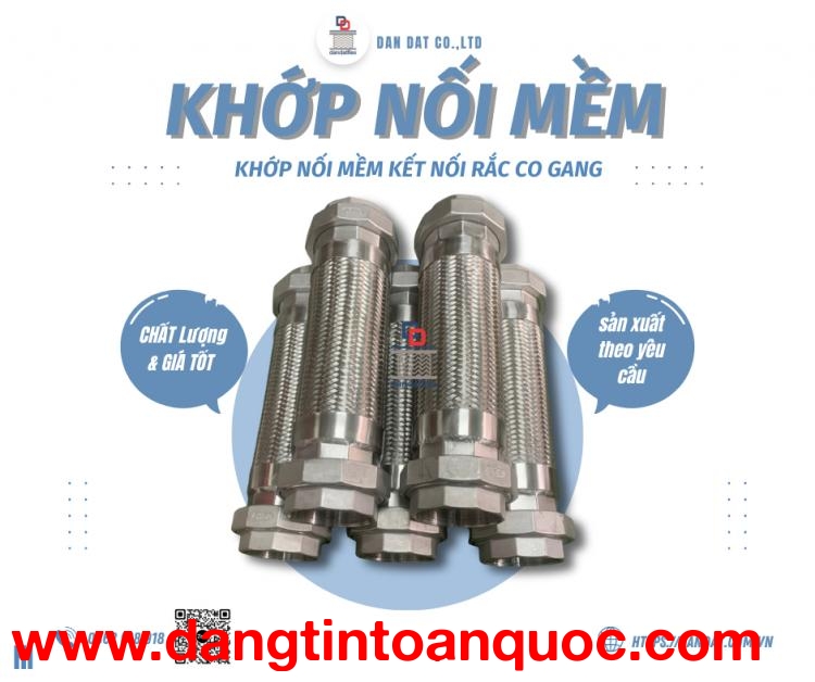 Khớp Nối Chống Rung Inox Mặt Bích| Khớp nối giảm rung inox 304| khớp chống rung kim loại