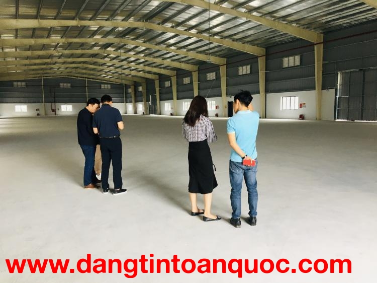 Cho thuê nhà xưởng diện tích 2.600m2, Khu CN Vân Trung - Bắc Giang, PCCC tự động.