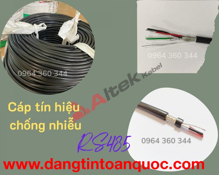 Altek Kabel - Cáp tín hiệu chống nhiễu RS485 18AWG 2Pair