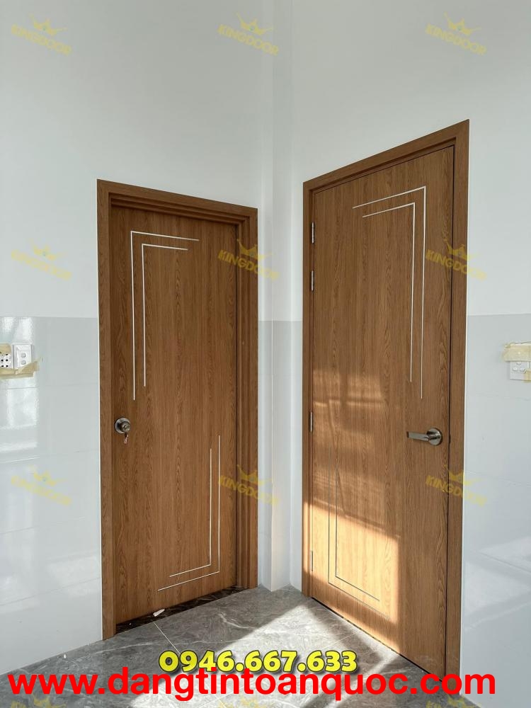 Giá cửa Composite chạy chỉ nhôm tại Nha Trang/ Cửa chống nước