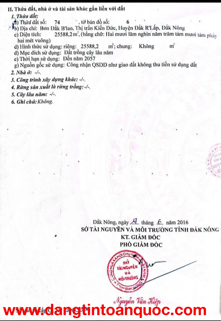 Chính Chủ Cần Bán Lô Đất Vị Trí Đẹp Tại Bon Đak B'lao thị trấn Kiến Đức, huyện Đawk R'Lấp, Đak Nông