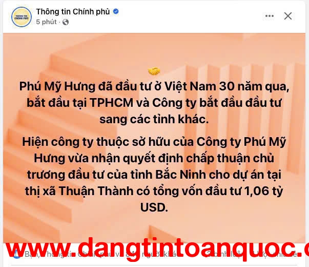 Dự án Phú Mỹ Hưng Hồng Hạc  Bắc Ninh