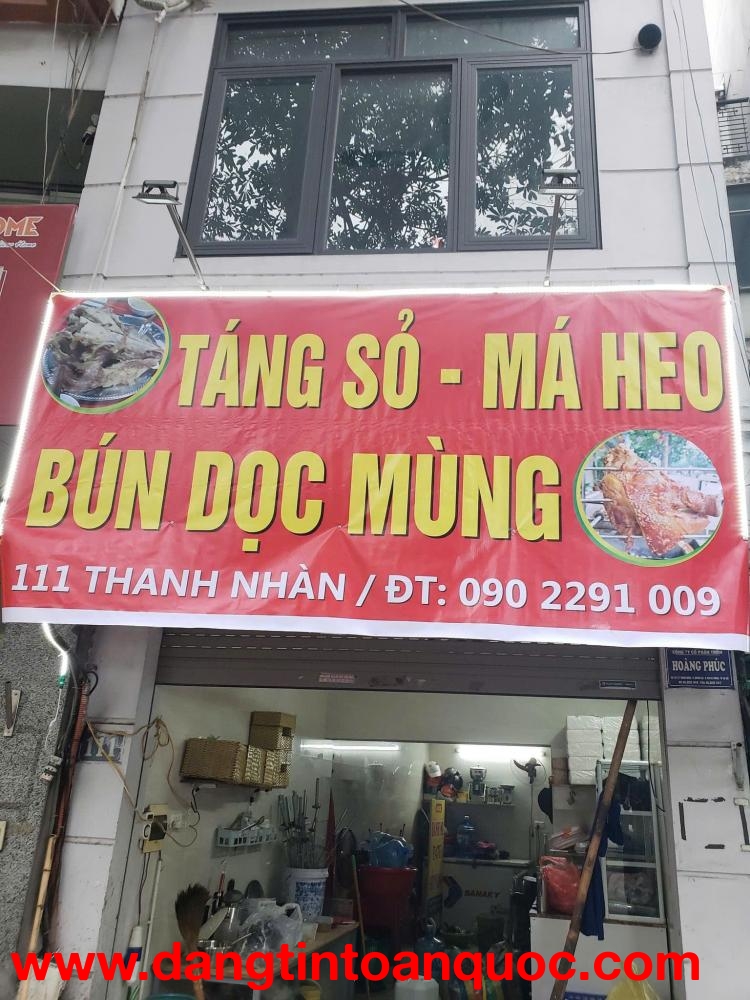 SANG NHƯỢNG MẶT BẰNG PHỐ THANH NHÀN, PHƯỜNG THANH NHÀN, QUẬN HAI BÀ TRƯNG, HÀ NỘI