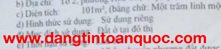 Bán  đất  kiệt  đường Nguyễn Phú Hường, Cẩm lệ , Đà Nẵng cách đường chính tầm 20m