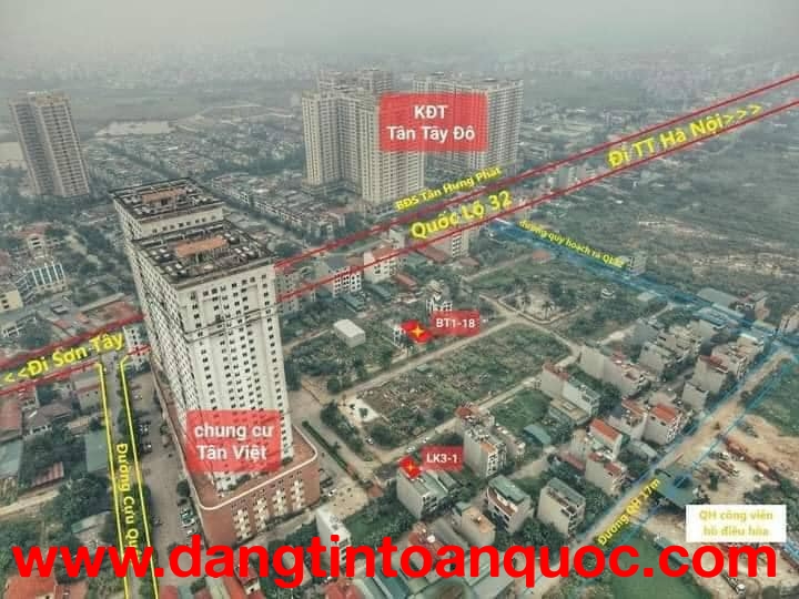 - Bán lô đất dv  Tân Việt, Hoài Đức .
- DT 55m mt 3.7m  .Hướng tây nam sau thoáng .
-  Giá đầu tư  :