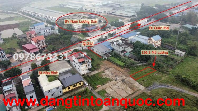 CHÍNH CHỦ BÁN LÔ ĐẤT 136,5M TẠI MỸ LƯƠNG-CHƯƠNG MỸ