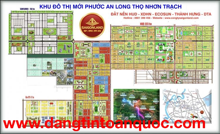 Saigonland Ký Gửi Mua Bán đất nền dự án HUD và XDHN sổ sẵn với giá cực tốt tại Nhơn Trạch Đồng Nai.