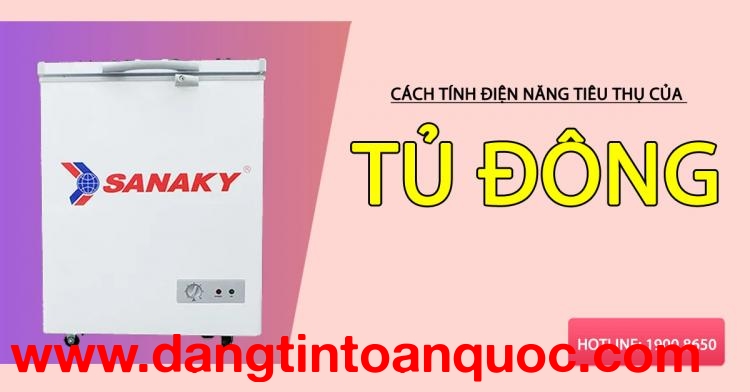 Phương pháp tính điện năng tiêu thụ của tủ đông